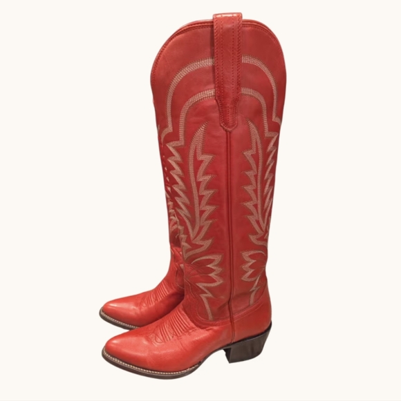 EUC Worn Once Tecovas Abby Crimson Red Cowboy Boots - Picture 4 of 7